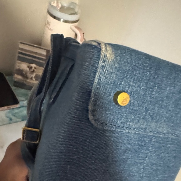 Brandon Blackwood Blue Denim Medium Kuei Bag - Picture 5 of 8